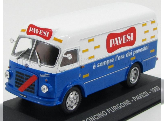 OM FIAT Leoncino Furgone Van Pavesi (1960), White Blue