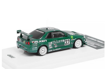 NISSAN Skyline GT-R (R34) #32 Prince Chiba Falken (1999), green
