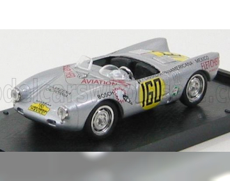 PORSCHE 550 Rs Carrera Mexico 1953 Hans Herrmann, Silver