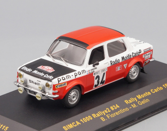 SIMCA 1000 RALLY #34 B.Fiorentino-M.Gelin Rally Monte Carlo 1973