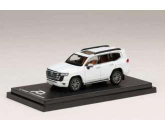 TOYOTA Land Cruiser (JA300W) ZX, precious white pearl (090) with beige interior