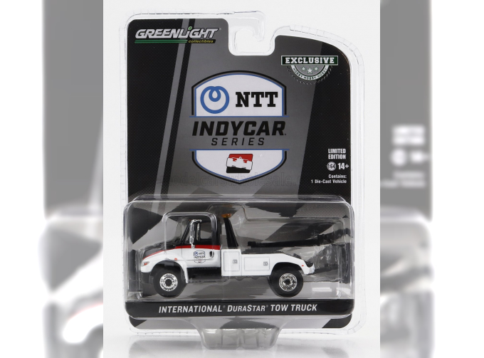 INTERNATIONAL Durastar 4400 Truck Carro Attrezzi Ntt Indycar Series - Wrecker Road Service (2023), White Black