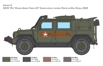 Сборная модель IVECO FIAT Vlmv Lince Military 2010