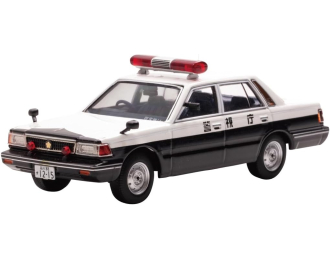 NISSAN Cedric (YPY30Kai) *Police Car Tokyo MPD 4* (1985), white / black