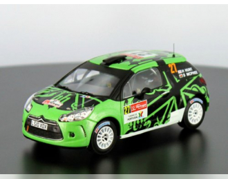 CITROEN DS3 R3, 27 G.Hunt-S.Marshall Rally Portugal IRC 2011, green