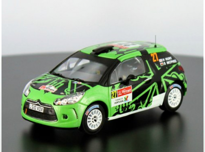 CITROEN DS3 R3, 27 G.Hunt-S.Marshall Rally Portugal IRC 2011, green