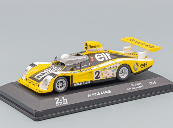 RENAULT Alpine A442b 2.0l Turbo V6 Team Renault Sport №2 Winner 24h Le Mans (1978) D.Pironi - J.P.Jaussaud, Yellow White Black