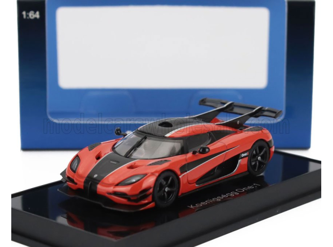 KOENIGSEGG 1 One (2014), Orange Black Carbon Silver