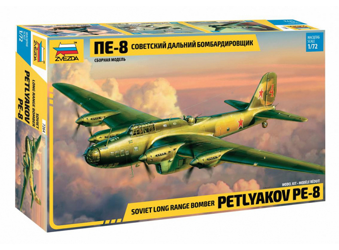 Сборная модель Советский дальний бомбардировщик ПЕ-8
