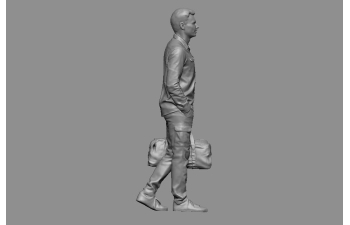 Фигурка Парень с сумкой (под покраску)