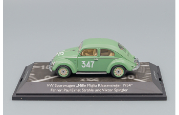 VOLKSWAGEN Beetle #347 Mille Miglia 1954 - P.E.Strahle V.Spingler, green