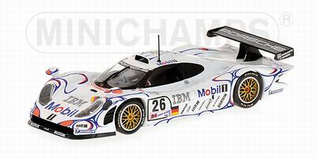 PORSCHE 911 GT1 26 Winner LM 1998 McNish - Ortelli - Aiello, white