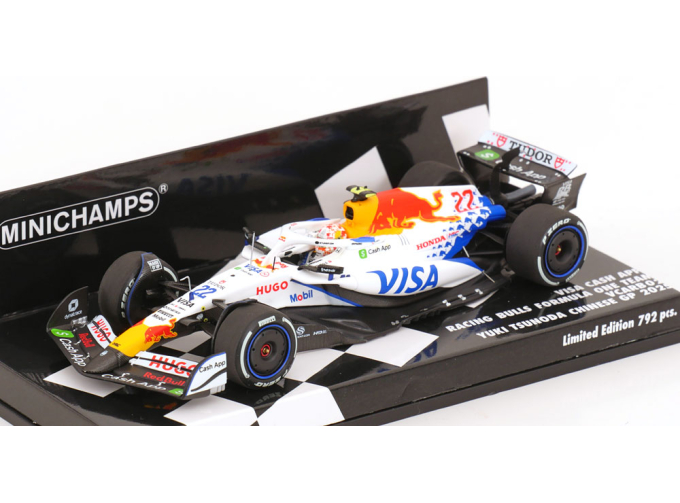 RACING BULLS F1 Vcarb-02 Team Visa Cash App №22 China Gp (2025) Yuki Tsunoda, White Black