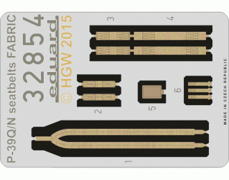 Фототравление для P-39Q/N seatbelts FABRIC