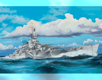 Сборная модель RN Vittorio Veneto Italian Navy Battleship