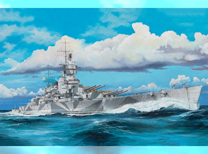 Сборная модель RN Vittorio Veneto Italian Navy Battleship