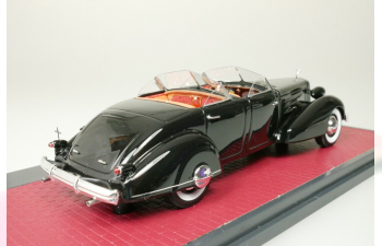 CADILLAC V16 Dual Cowl Sport Pheaton open (1937) , black