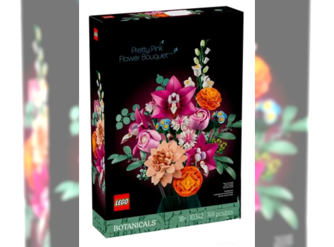 Сборная модель Lego Botanicals - Pretty Pink Flower Bouquet - 749 Pezzi - 749 Pcs, Green