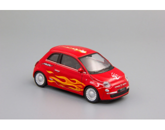 FIAT 500 (2007), red