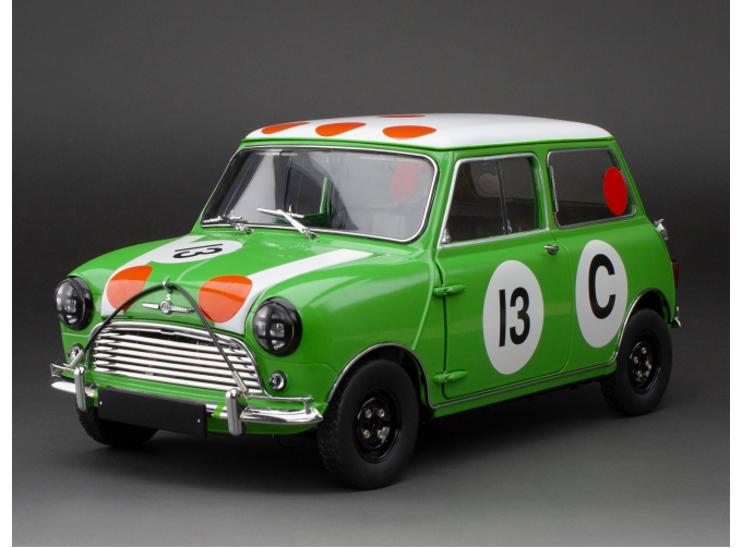 MINI Cooper S  #13 Rauno Aaltonen/Bob Holden Winner Gallaher 500 (1966), green