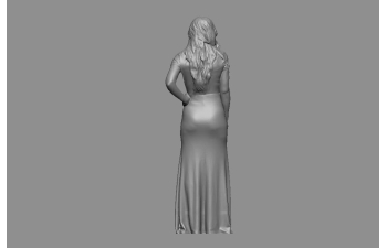 Фигурка Девушка в жёлтом платье. (под покраску)