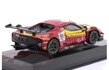 FERRARI 296 GT3, 24h Le Mans, Ferrari AF Corse, #51, A.P.Guidi/J.Calado (2025), red / yellow