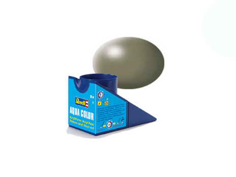 Краска акриловая водорастворимая - Серо-зеленый, сатиновая, 18 мл