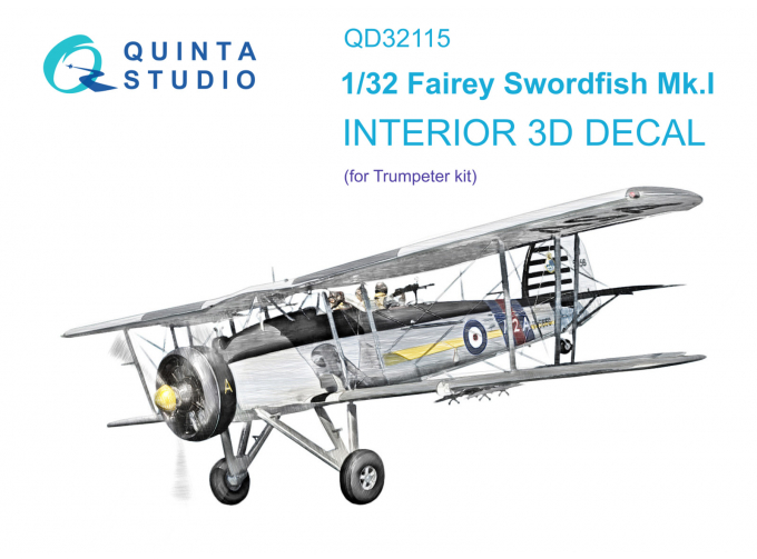 3D Декаль интерьера Fairey Swordfish Mk.I (Trumpeter)