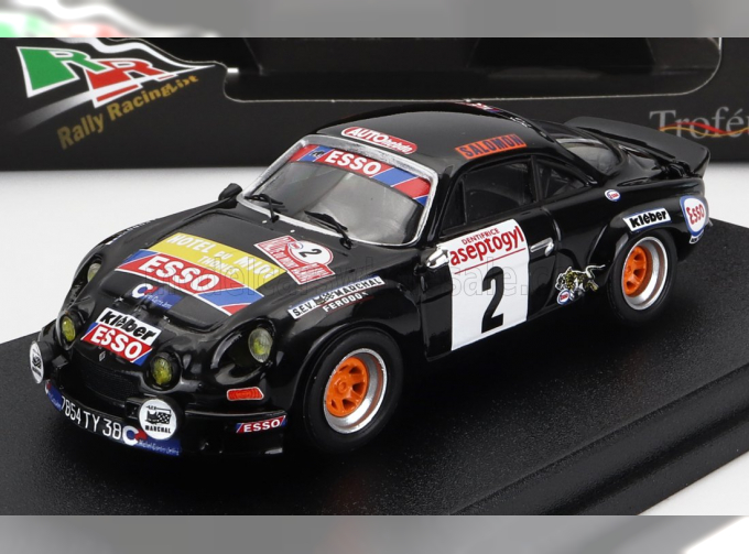 RENAULT Alpine A110 Esso N2 Winner Rally Mont-blanc (1976) B.Saby - "tilber", black