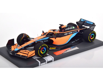 McLAREN F1 Mcl36 Mercedes Team Mclaren N3 Bahrain Gp (2022) Daniel Ricciardo, Orange Light Blue