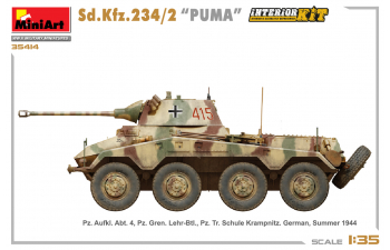 Сборная модель Sd.kfz. 234/2 Puma Tank Military 1945