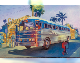 Сборная модель Автобус 1947 PD-3701 Silverside Bus