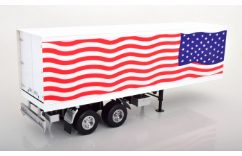 SEMI-TRAILER Stars & Stripes, white blue red