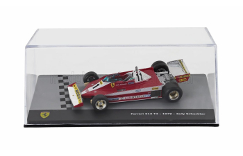 FERRARI F1 312t3 №11 World Champion Season (1979) Jody Scheckter - Con Vetrina - With Showcase, Red