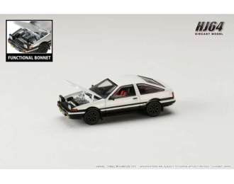 Toyota Sprinter Trueno GT APEX (AE86) JDM Style, white / black