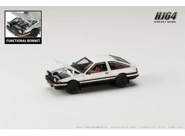 Toyota Sprinter Trueno GT APEX (AE86) JDM Style, white / black