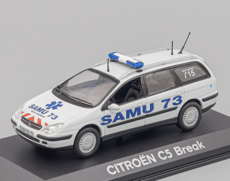 CITROEN C5 Break Ambulance SAMU 73, white