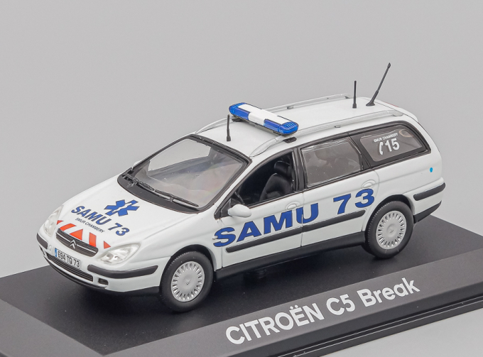 CITROEN C5 Break Ambulance SAMU 73, white