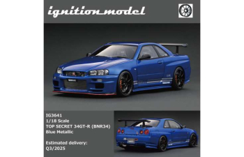 NISSAN Skyline Top Secret 34GT-R (BNR34), blue metallic