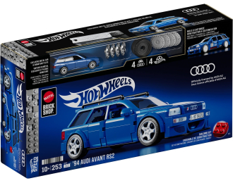 Сборная модель AUDI A4 Rs2 Avant Sw Station Wagon (1994)  253 Pcs + Audi  A4 Rs2 1/64 Scale, Blue