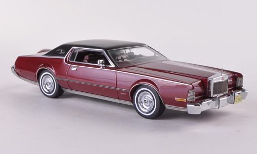 Lincoln Continental Mark IV 1973 (dark red metallic / mattblack)