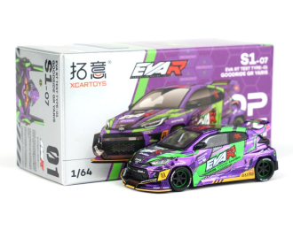 TOYOTA GR Yaris EVA RT Test Type-01 Goodride, purple / green