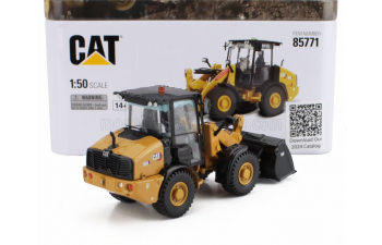 CATERPILLAR Cat906 Compact Ruspa Gommata - Scraper Tractor Wheel Loader, Yellow Black