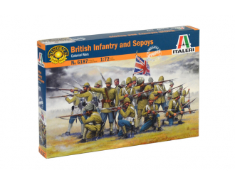 Сборная модель Набор фигур "Британская пехота и сипаи"