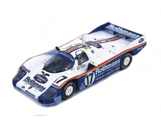 PORSCHE 962 C Long Tail "Rothmans" 1 st Le Mans 87 Bell / Stuck / Holbert #17, white / blue