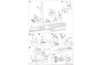 Сборная модель Japanese Light Cruiser Kitakami Renewal ver. Water Line Series No. 361 