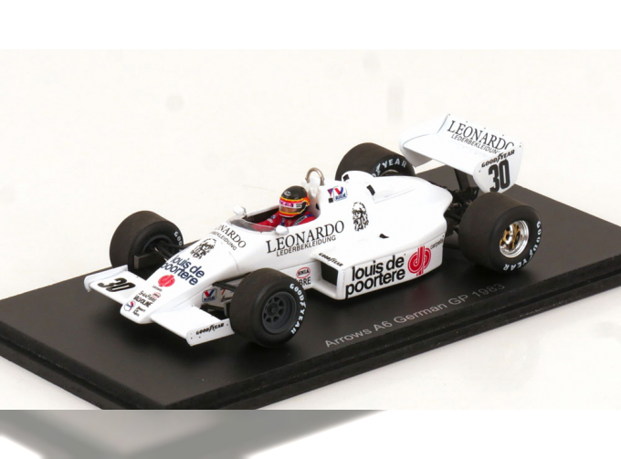 ARROWS F1 A6 №30 Germany Gp (1983) Thierry Boutsen, White