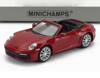 PORSCHE 911 992 Carrera 4s Cabriolet Open (2019), red