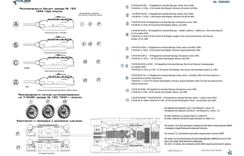 Декаль для Т-34-85 завода 183 (2 Гв ТК) Part I