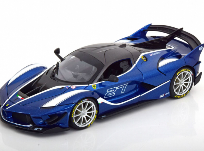 FERRARI Fxx-k Evo N27 Hybrid 6.3 V12 1050hp (2018), blue black
